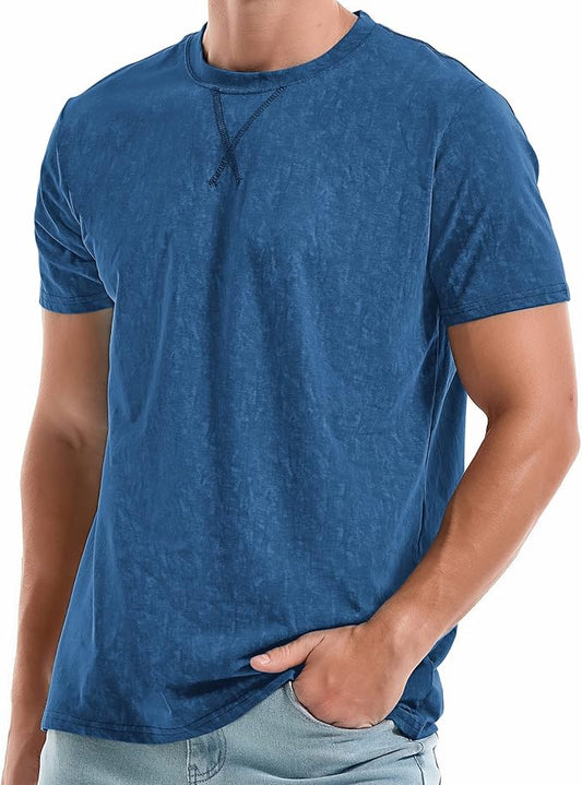 KLIEGOU Men's T-Shirts - Premium Cotton Crew Neck Tees S - 4XL