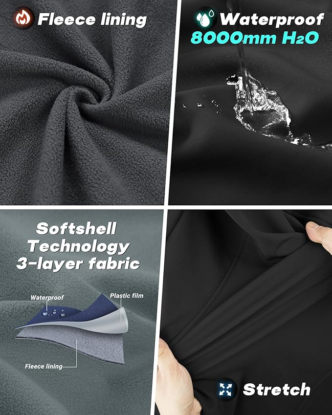 Outdoor Ventures Women's Hooded Lightweight Softshell Vest, Windproof Fleece Lined Sleeveless Jacket for Golf Running Travel