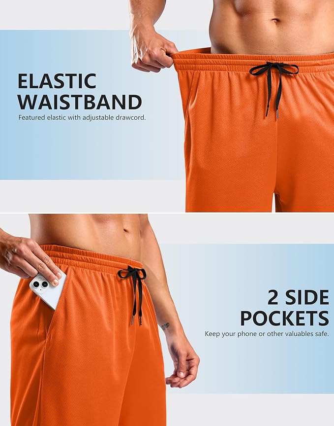 G Gradual Men's Athletic Workout Shorts with Pockets 5"/7"/9" Lightweight Quick Dry Gym Basketball Running Shorts for Men