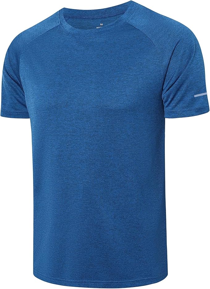 frueo Men's 1/3 Pack Workout Shirts Quick Dry Moisture Wicking Short Sleeve Mesh Athletic T-Shirts