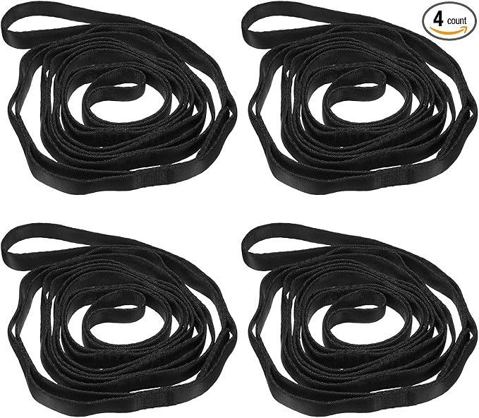 PATIKIL Daisy Chain Straps, Strong Climbing Strap Adjustable Nylon Chain Sling with Loops for Aerial Yoga Hammock Swing