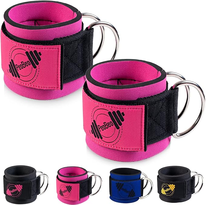 PeoBeo Ankle Strap for Cable Machine Attachments for Gym Ankle Straps for Cable Machines Straps Foot Straps for Cable Machine Attachment Glute Machine Gym Accessories for Women
