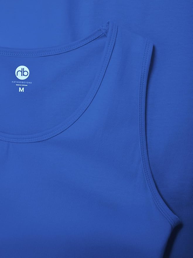 Hat and Beyond Mens Tank Top Soft Performance Boxing Gym Shirts Plain Muscle Tee