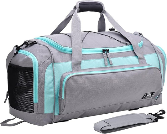 MIER Large Duffel Bag Men's Gym Bag with Shoe Compartment, 60L