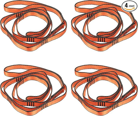 PATIKIL Daisy Chain Straps, Strong Climbing Strap Adjustable Nylon Chain Sling with Loops for Aerial Yoga Hammock Swing