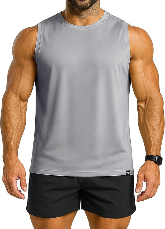 Men's Athletic Tank Tops Sleeveless Muscle Shirts Workout Running Bodybuilding Gym Tanks