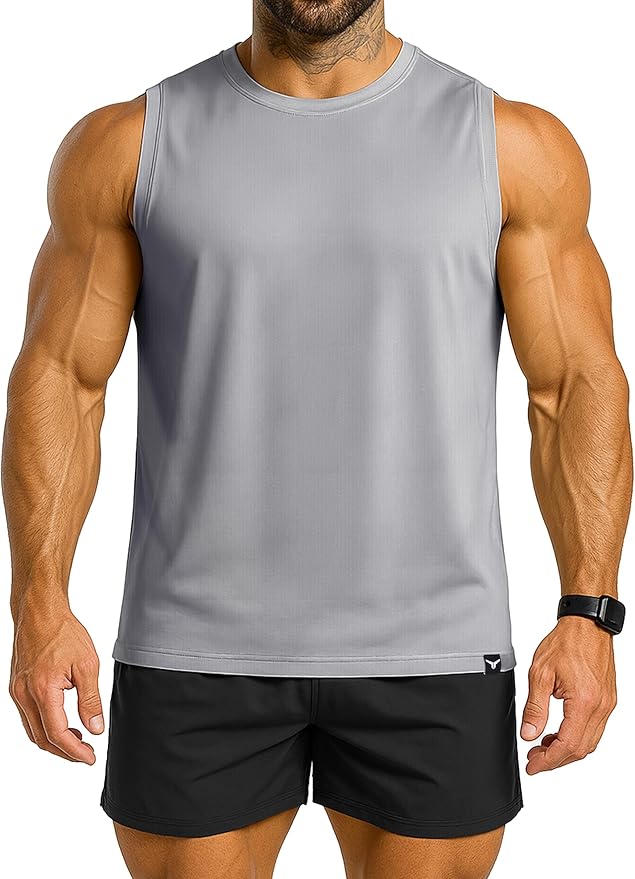Men's Athletic Tank Tops Sleeveless Muscle Shirts Workout Running Bodybuilding Gym Tanks
