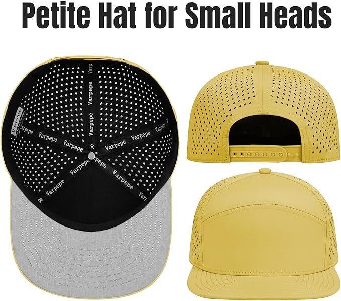 Performance Snapback Hats for Men Women,Flat Bill Cap,Golf,Running,Workout