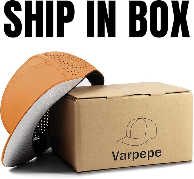 Performance Snapback Hats for Men Women,Flat Bill Cap,Golf,Running,Workout