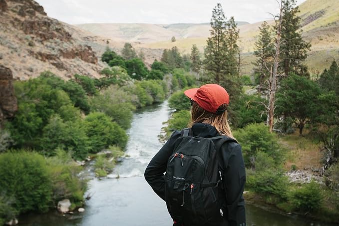 Tillak Wallowa Camp Hat, Lightweight Nylon 5 Panel Cap with Snap Closure