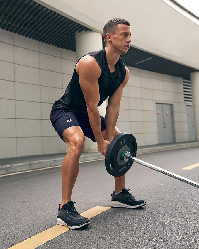 G Gradual Men's Athletic Running Shorts with Zipper Pockets Quick Dry 7"/ 5"/ 9" Workout Gym Shorts for Basketball Hiking