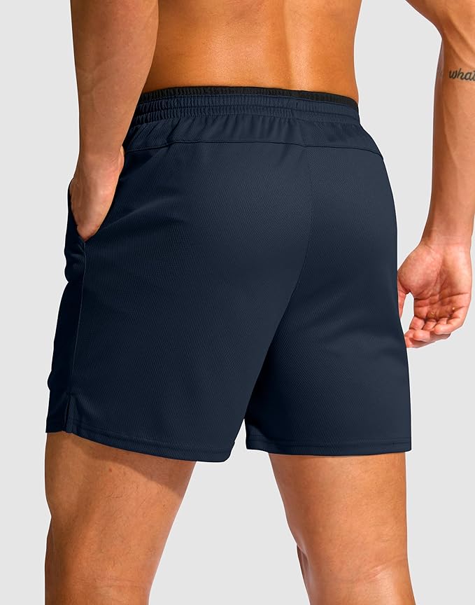 G Gradual Men's Running Athletic Shorts with Zipper Pocket 5"/ 7" Lightweight Quick Dry Gym Workout Shorts for Tennis Active