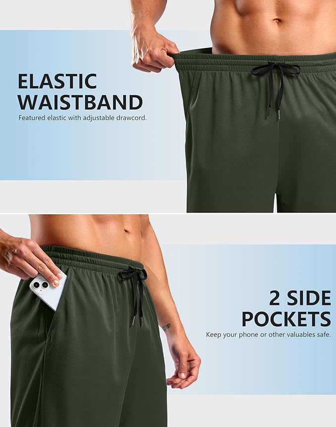 G Gradual Men's Athletic Workout Shorts with Pockets 5"/7"/9" Lightweight Quick Dry Gym Basketball Running Shorts for Men