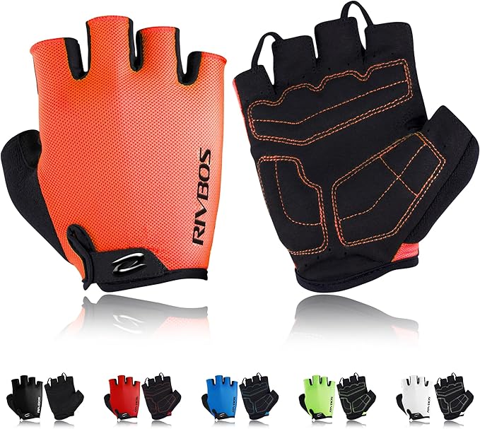 RIVBOS Cycling Gloves Bike Gloves for Men Women with Anti-Slip Shock-Absorbing Pad for Bicycle/Workout/Road Bike/Gym/Driving CHG001