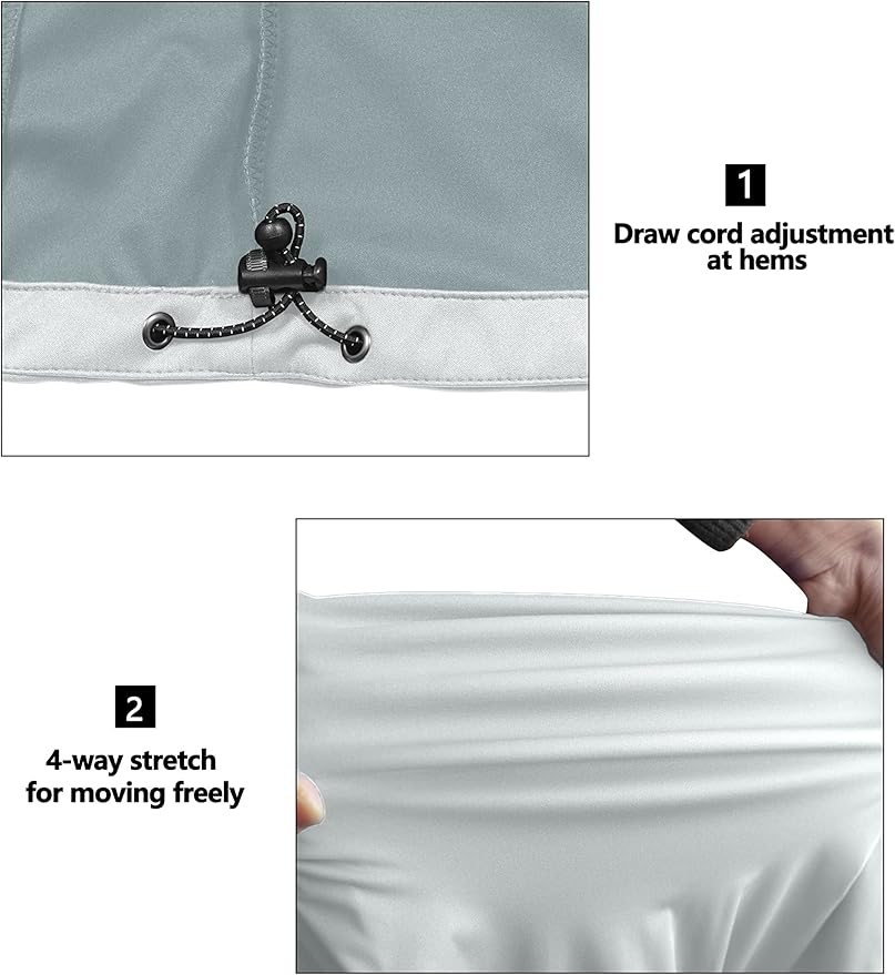 Little Donkey Andy Men's Lightweight Softshell Vest Windproof Sleeveless Jacket for Travel Hiking Running Golf