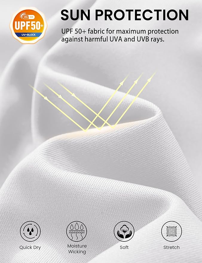 MAGCOMSEN 2 Pack Men's UPF 80+ Tank Tops Quick Dry Workout Gym Sleeveless Muscle Shirts Cooling Summer Beach Swim Shirt