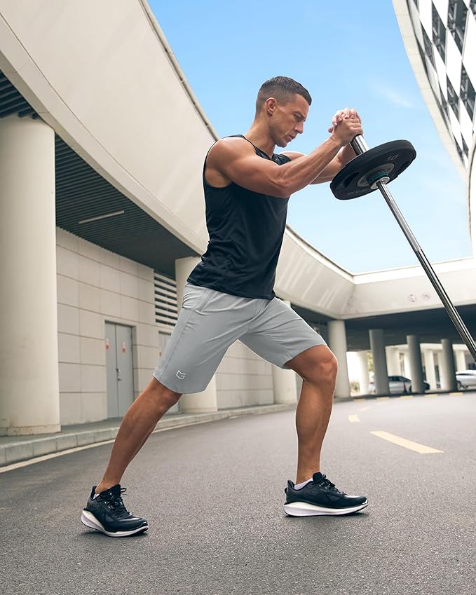 G Gradual Men's Athletic Running Shorts with Zipper Pockets Quick Dry 7"/ 5"/ 9" Workout Gym Shorts for Basketball Hiking