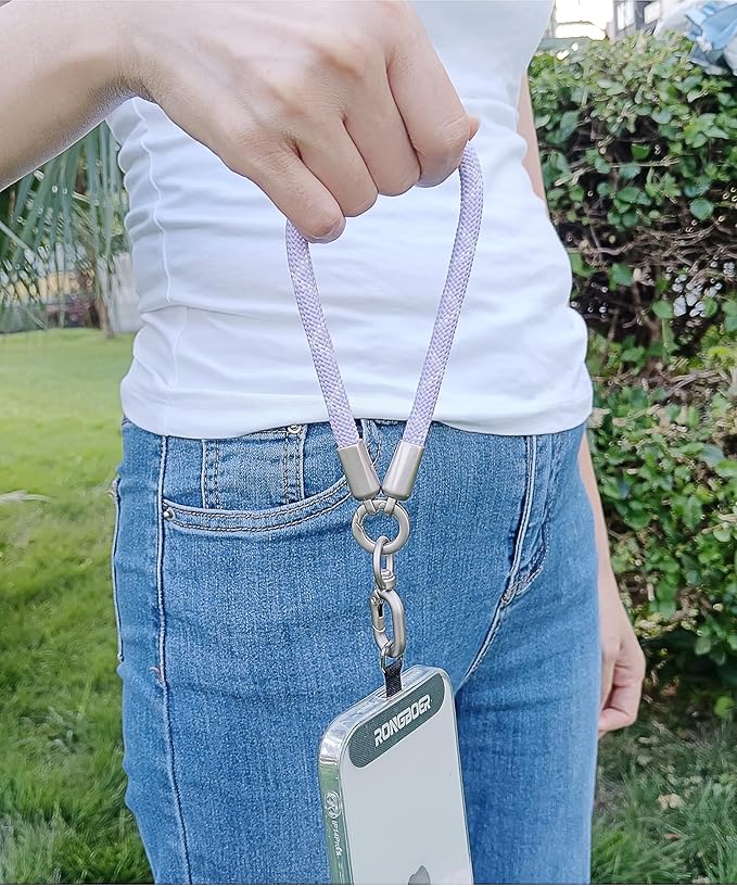 Premium Phone Lanyard for iPhone&Android-Stylish Unisex Wrist Strap with Alloy Metal Hook&Reinforced Polyester-R14