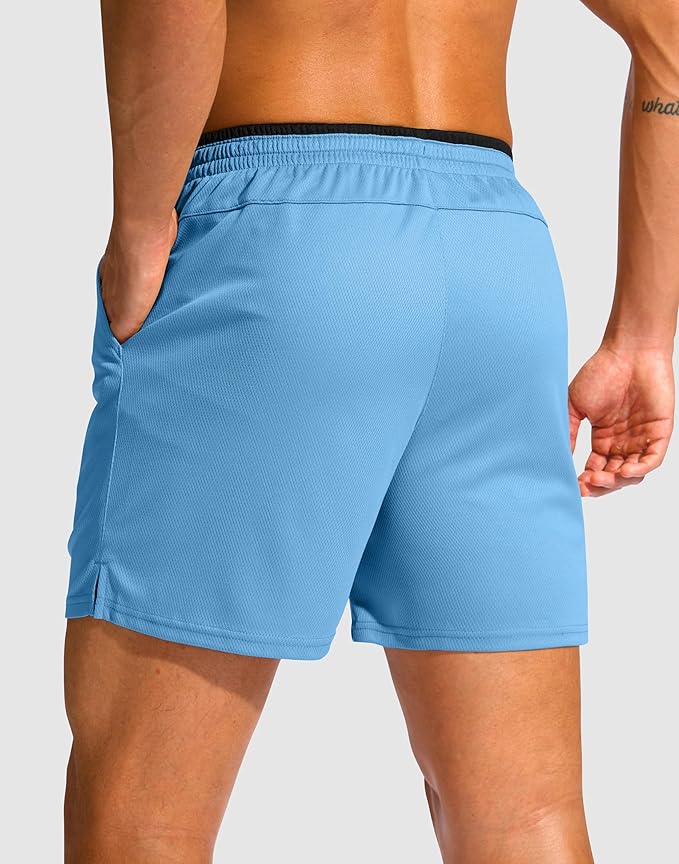 G Gradual Men's Running Athletic Shorts with Zipper Pocket 5"/ 7" Lightweight Quick Dry Gym Workout Shorts for Tennis Active