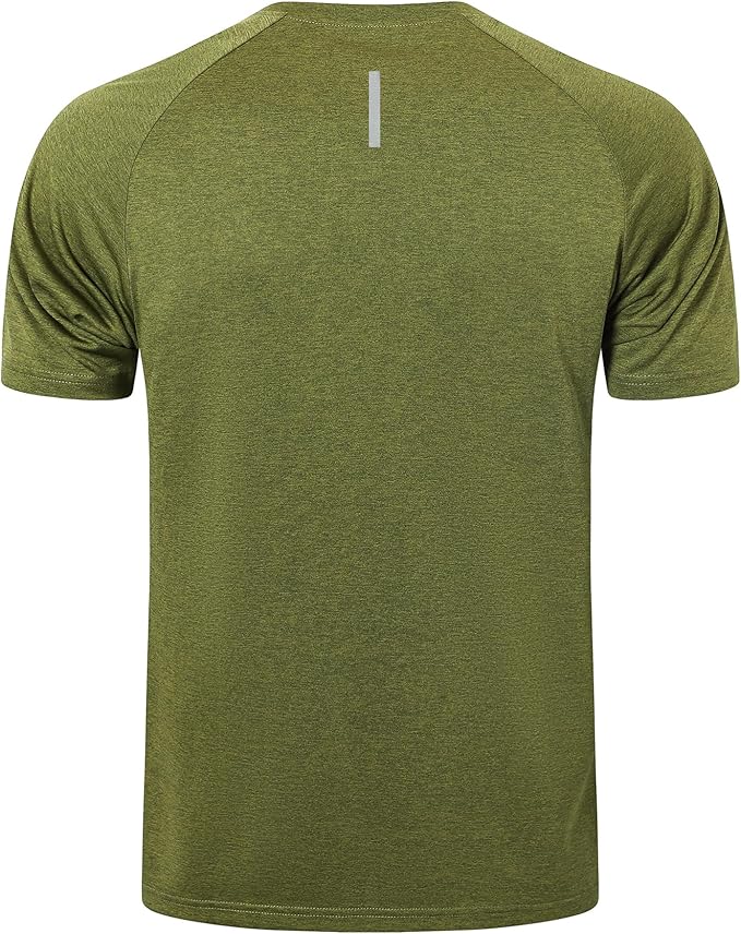 frueo Men's 1/3 Pack Workout Shirts Quick Dry Moisture Wicking Short Sleeve Mesh Athletic T-Shirts