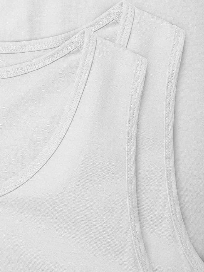 Hat and Beyond Mens Tank Top Soft Performance Boxing Gym Shirts Plain Muscle Tee