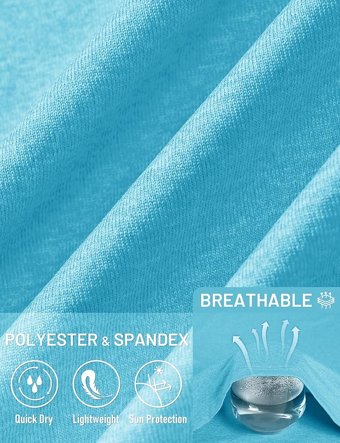 MAGCOMSEN Men's Hooded UPF 50+ Sun Protection T Shirts Long Sleeve Athletic Fishing Shirts Rash Guards