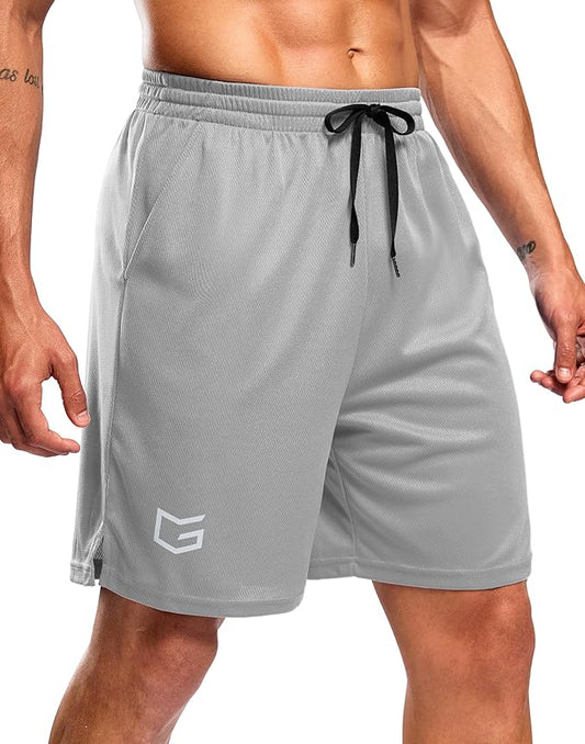 G Gradual Men's Athletic Workout Shorts with Pockets 5"/7"/9" Lightweight Quick Dry Gym Basketball Running Shorts for Men