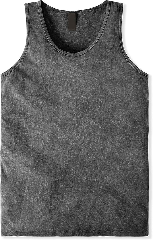 Hat and Beyond Mens Tank Top Soft Performance Boxing Gym Shirts Plain Muscle Tee