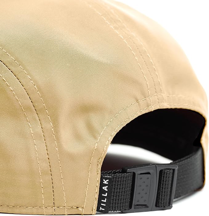Tillak Wallowa Kodra Hat, Lightweight Oxford Nylon 5 Panel Cap with Snap Closure