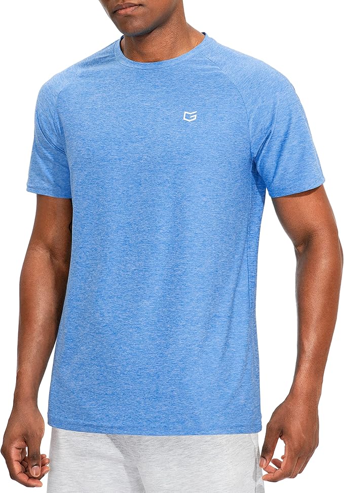 G Gradual Men's Workout Quick Dry T-Shirts Short Sleeve Lightweight Cooling Gym Shirts Tee for Running, Beach, Hiking
