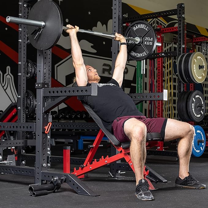 REP Fitness Adjustable Bench, AB-3100 V3 – 700 lb Rated for Home and Garage Gym Workouts, Weight Lifting, and Strength Training