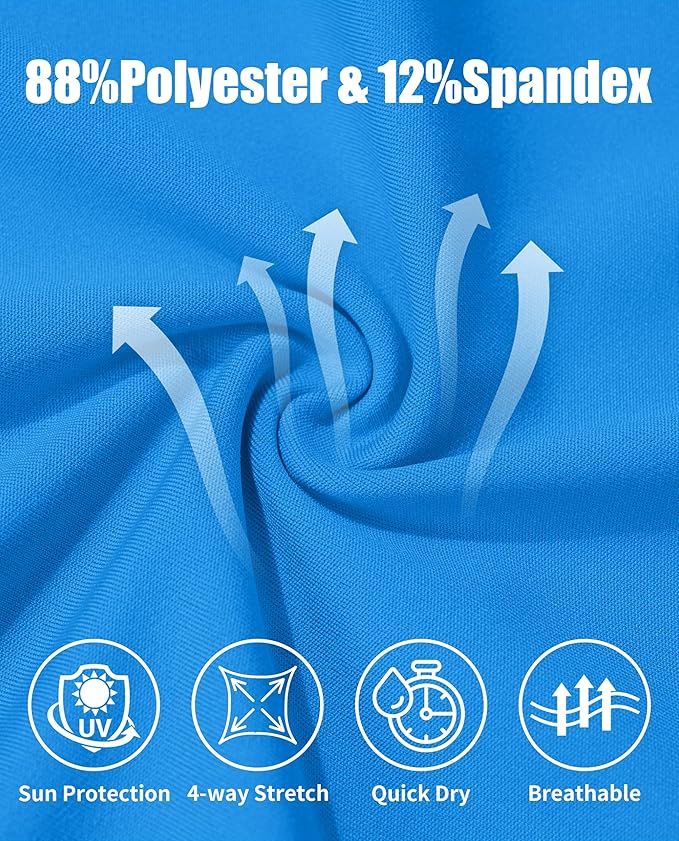 KEFITEVD Men's Workout Tank Tops Sleeveless Quick Dry UPF 80+ Summer Sun Shirts for Running Swim Gym Beach