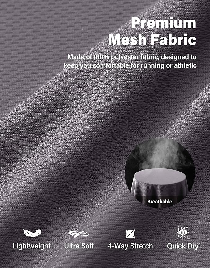 G Gradual Men's Athletic Workout Shorts with Pockets 5"/7"/9" Lightweight Quick Dry Gym Basketball Running Shorts for Men