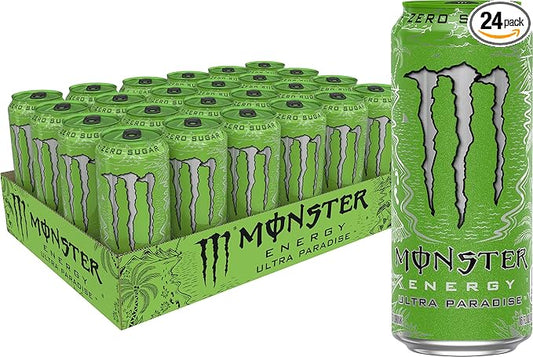 Monster Energy Ultra Paradise, Sugar Free Energy Drink, 16 Ounce (Pack of 24)