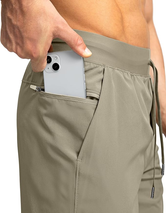 Men's Running Shorts with Zipper Pockets 9 Inch/ 7 Inch / 5 Inch Lightweight Quick Dry Gym Workout Athletic Shorts for Men