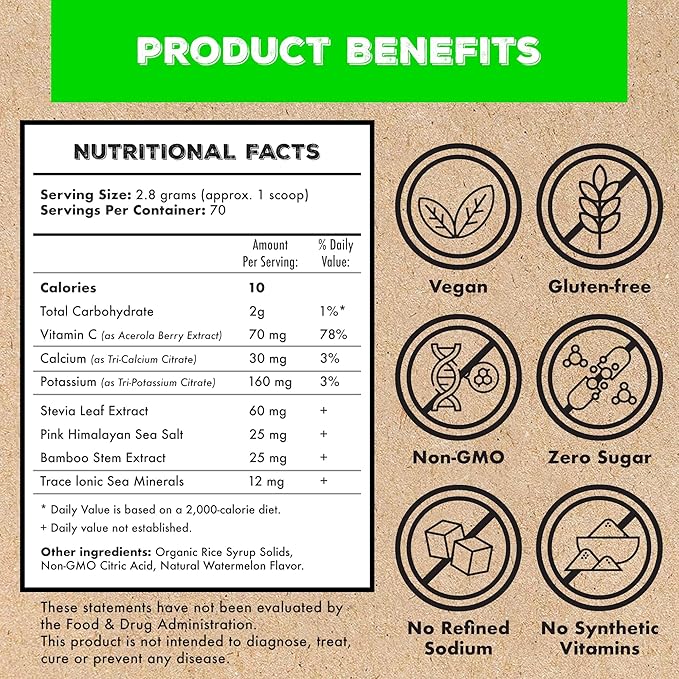 Superieur Electrolyte Powder Packets - Vegan Electrolyte Hydration Powder w/Sea Minerals - Keto Friendly, Non-GMO, Zero Sugar Electrolyte Supplement-Healthy Sports Drink -Lime Blueberry (14 Packets)