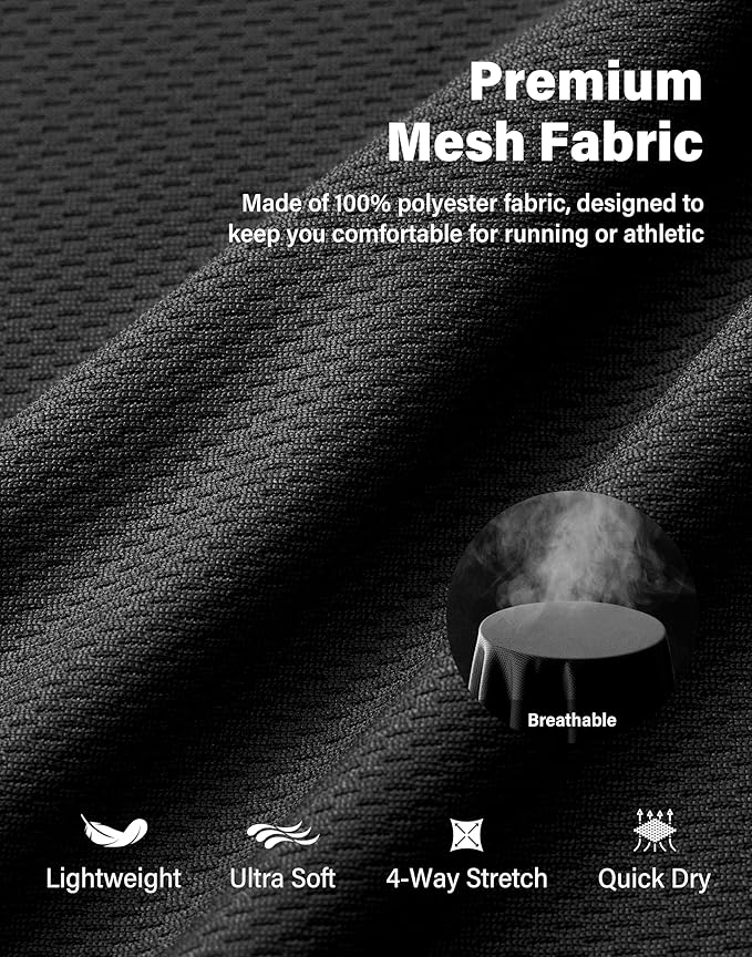 G Gradual Men's Athletic Workout Shorts with Pockets 5"/7"/9" Lightweight Quick Dry Gym Basketball Running Shorts for Men