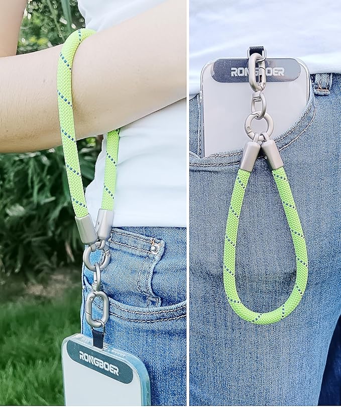 Premium Phone Lanyard for iPhone&Android-Stylish Unisex Wrist Strap with Alloy Metal Hook&Reinforced Polyester-R14