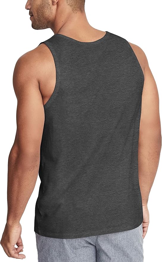 Hat and Beyond Mens Tank Top Soft Performance Boxing Gym Shirts Plain Muscle Tee