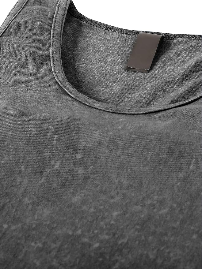 Hat and Beyond Mens Tank Top Soft Performance Boxing Gym Shirts Plain Muscle Tee