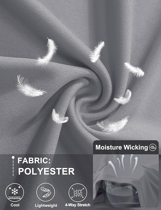 MAGCOMSEN 3 Pack Men's Short Sleeve Quick Dry Shirts Moisture Wicking UPF 50+ Athletic Running Gym Workout Swim T-Shirts