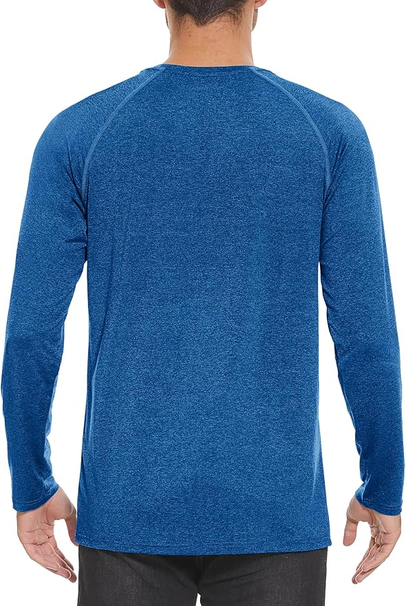 MAGCOMSEN Men's Long Sleeve Shirts UPF 50+ UV Sun Protection Athletic Shirts for Hiking Running Workout Rash Guard