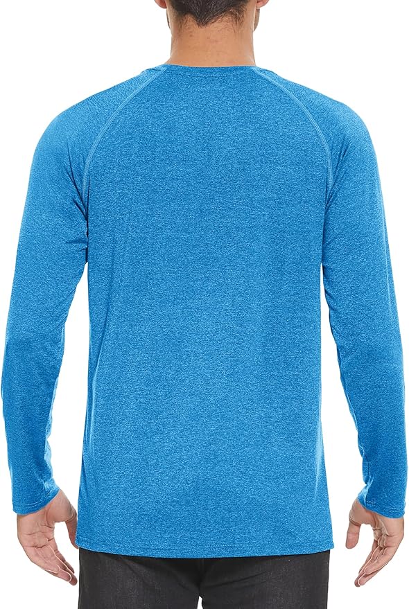 MAGCOMSEN Men's Long Sleeve Shirts UPF 50+ UV Sun Protection Athletic Shirts for Hiking Running Workout Rash Guard