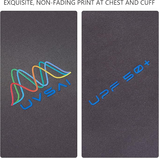 Men’s UPF 50+ Long Sleeve Performance T-Shirts Permanent UV Protective Quick Dry for Everyday Hiking Fishing Beach