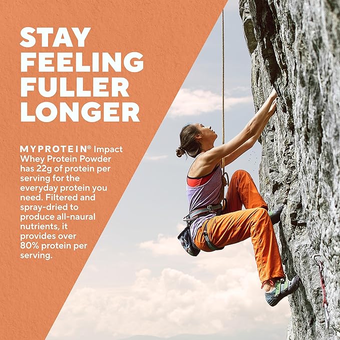 Myprotein Impact Whey Protein Powder, 2.2 Lbs (31 Servings) Salted Caramel, 22g Protein & 5g BCAA Per Serving, Protein Shake for Superior Performance, Muscle Strength & Recovery, Gluten Free