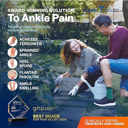 Modvel Foot & Ankle Brace Socks for Sprained Ankle Compression Sleeve - Plantar Fasciitis Relief Brace, Foot Support for pain Women & Men - Tendonitis & Arthritis Feet Sleeve, Stabilizing Ankles Wrap