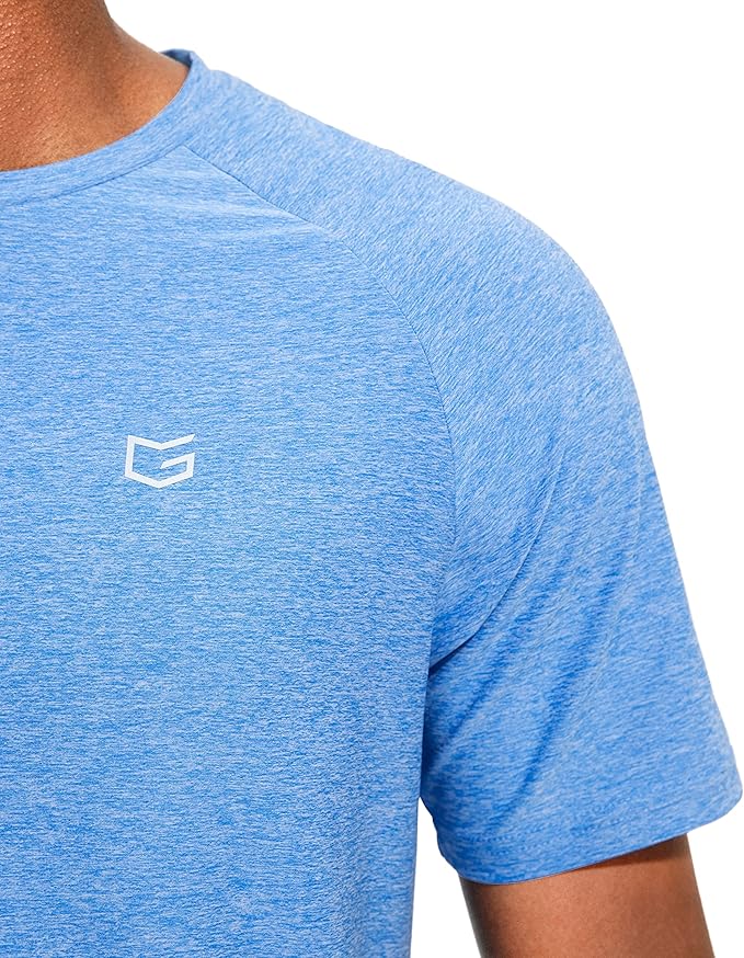 G Gradual Men's Workout Quick Dry T-Shirts Short Sleeve Lightweight Cooling Gym Shirts Tee for Running, Beach, Hiking
