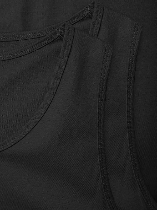 Hat and Beyond Mens Tank Top Soft Performance Boxing Gym Shirts Plain Muscle Tee