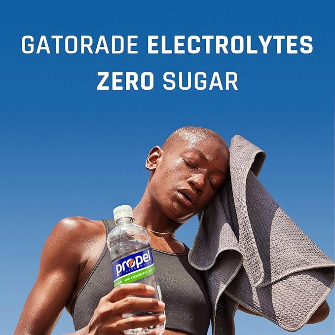Propel, Black Cherry, Zero Calorie Sports Drinking Water with Electrolytes and Vitamins C&E, 16.9 Fl Oz (12 Count)