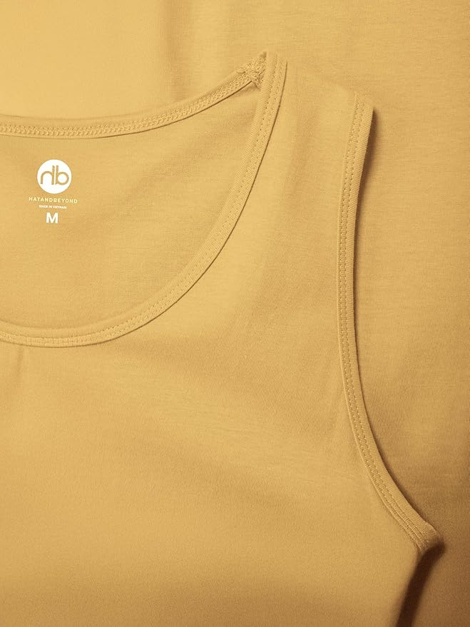 Hat and Beyond Mens Tank Top Soft Performance Boxing Gym Shirts Plain Muscle Tee